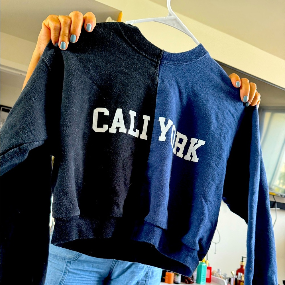 Cali York Cynthia rowley rare designer cropped sweatshirt.good condition. SM